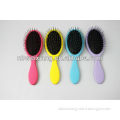 ningbo factory plastic hairbrush with colorful flower